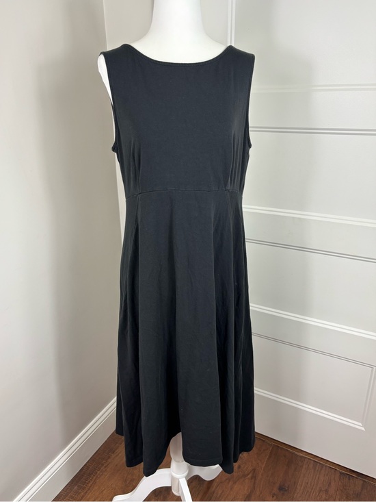 Eileen Fisher Dresses & Skirts - Eileen Fisher Black Fit and Flare Jersey Knit Stretch Size M